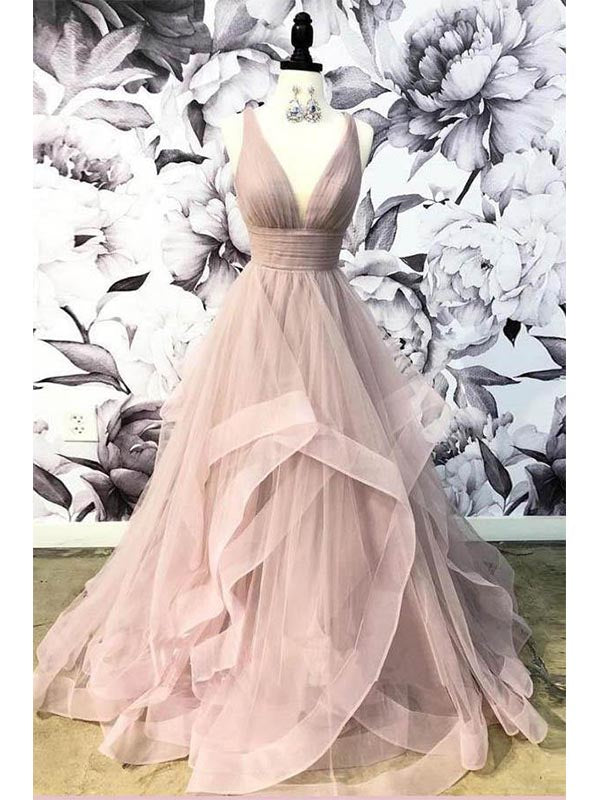 TFNC Plus Bridesmaid flutter sleeve v neck dress in dusty pink | ASOS